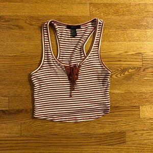 Forever 21 lace front crop top